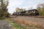 NS 7680 and 4006 with a manifest freight at Cove PA